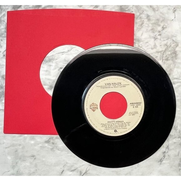 Van Halen Pretty Woman Happy Trails 45 Hard Rock 1982 Warner Bros 50003 - Picture 3 of 6